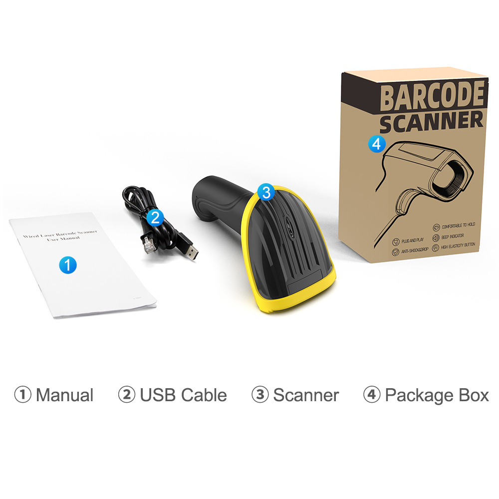 M-3100 1D Laser Wired Handhold Barcode Scanner_5