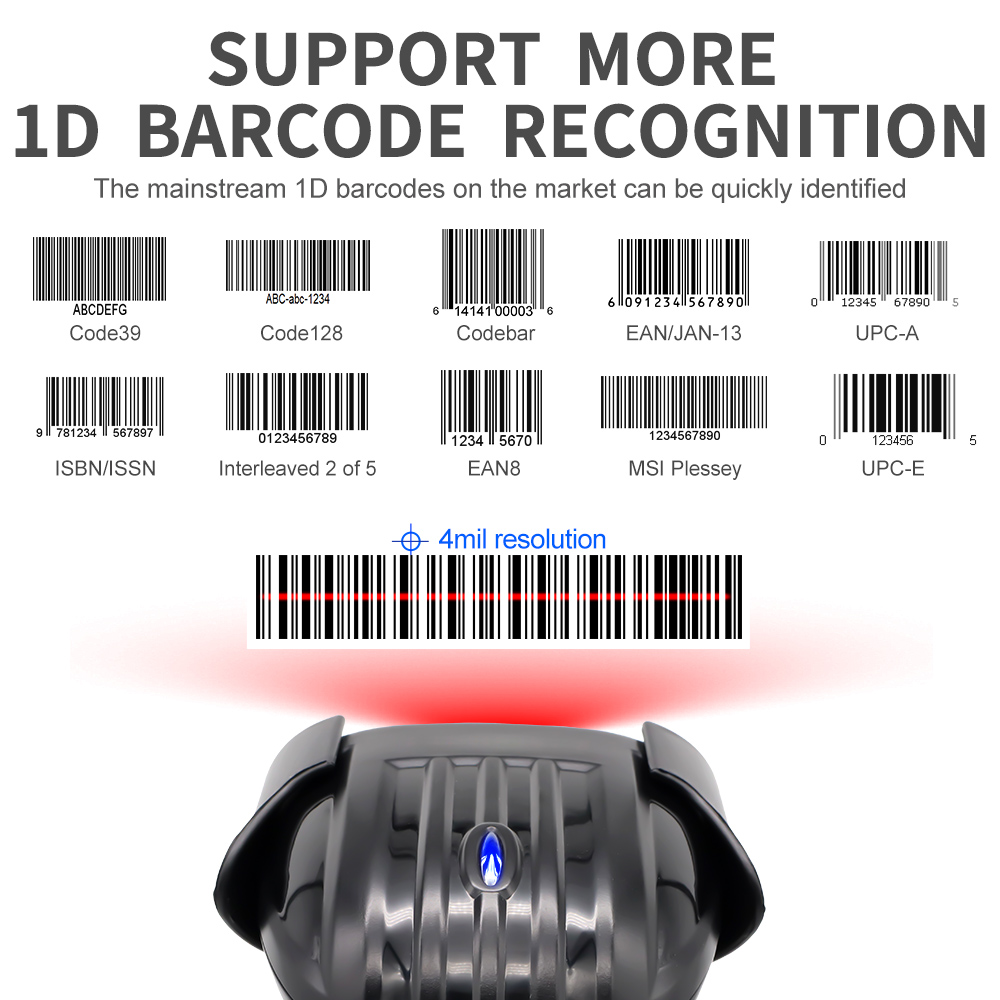 M-3100AT Automatic Laser Barcode Scanner With Stand-1