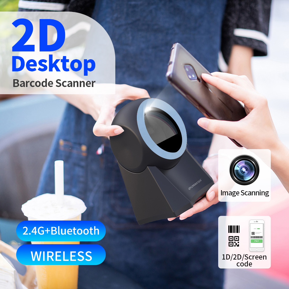 GT-8800L 2D Desktop Wireless Barcode Scanner