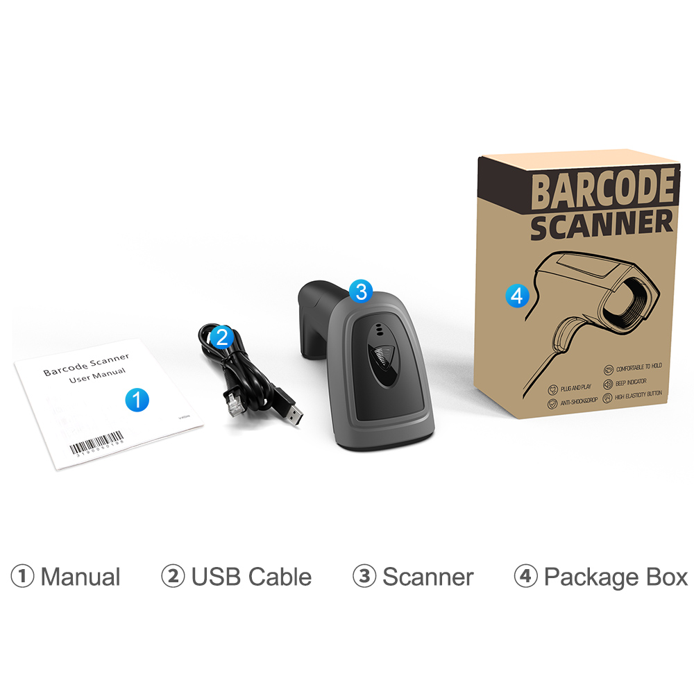 X-1900A 2D Wired Handhold Barcode Scanner_6