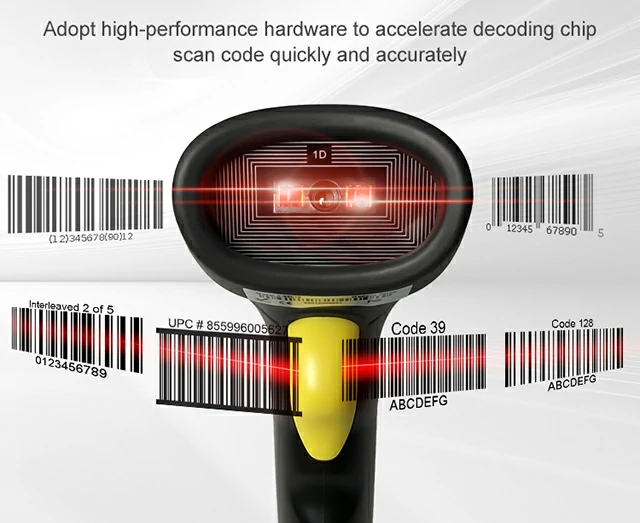 X-9201B CCD red light barcode scanner can scanner 1d barcode.webp